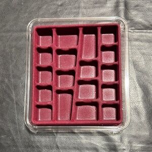 Burgundy Jewelry Organizer Tray